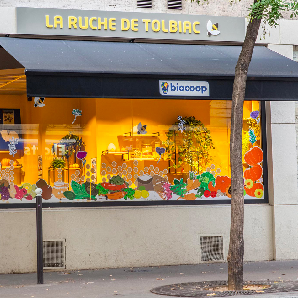 vitrine globale LA RUCHE 2 communication
