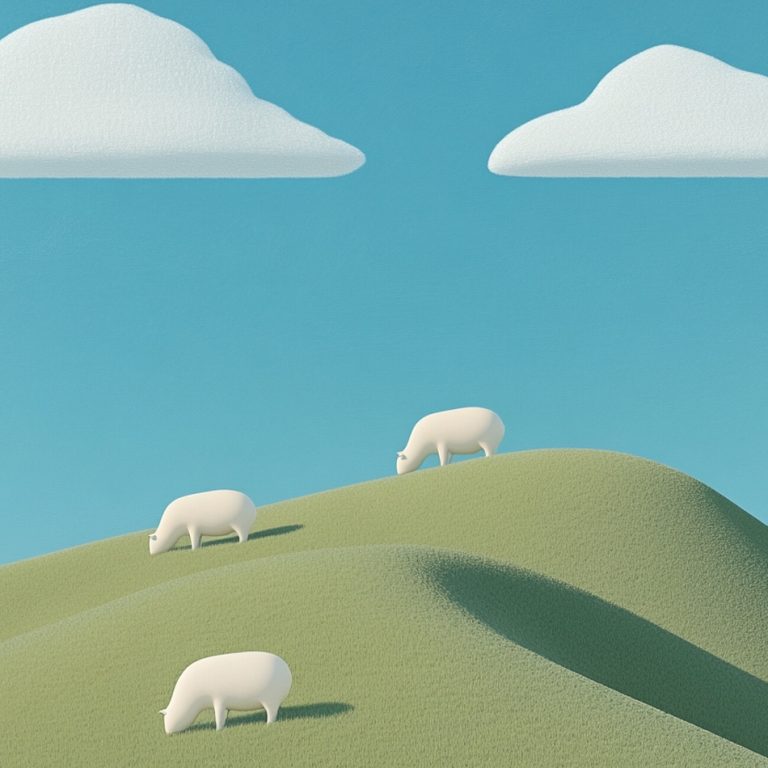 SHEEPY-001 visuel généré avec Midjourney,