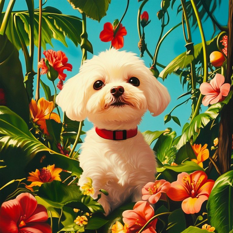 Main visuel Jungle IA Gen puppie